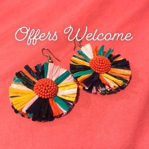 Funky Colorful Dangle Statement Earrings